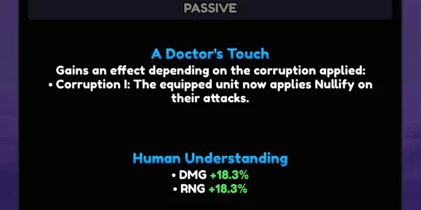 The Doctor Corruption 1 (15-20% Buff) | Anime Vanguards