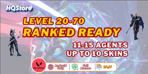 [AP | PC] Level 20-70 | 11-15 Agents | Ranked Ready | Up to 10 Skins | Full access - Valorant