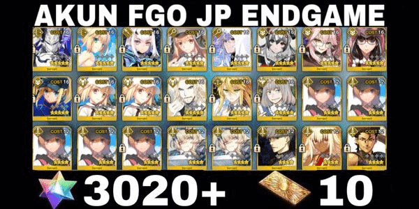 Gambar Product Akun SQ FGO JP Altria Face+Support+SSR