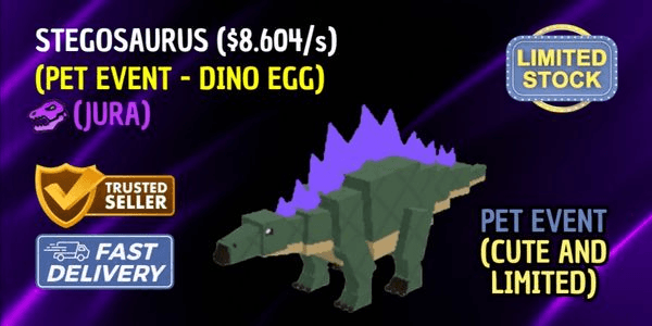 Gambar Product PET LIMITED - JURA STEGOSAURUS ($8.604/s) | BUILD A ZOO