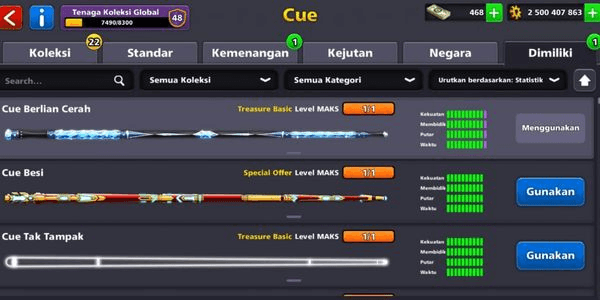 Gambar Product King Cue, 4 Cue Level Max (data as per image)