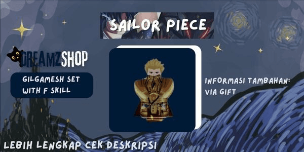 Gambar Product Gilgamesh Set With F Skills - Sailor Piece