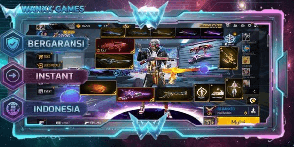 Gambar Product EVOGUN 3 MP40 LVL 7, XM8 LVL 5, SG STERLING LVL 7 MAX 2 VAULT 502 EMOTE 75 ANIMATION 2 KATANA LOBBY 5 FIST 1 BAG 107 SKYWING 1 WEAPON 515