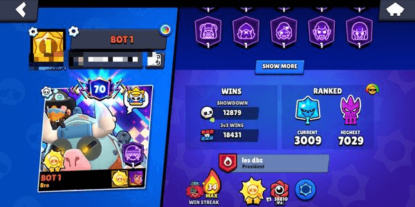 Gambar Product OLD ACCOUNT 2019|70 PRESTIGE STRONG ACCOUNT 92K TROPHY |101 BRAWLERS|101 POWERLEVEL|92 HYPERCHARGER |TOTAL SKIN 350