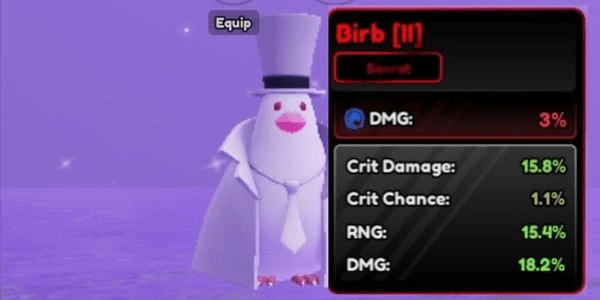 Gambar Product BIRB GOD STATS | Anime Vanguards