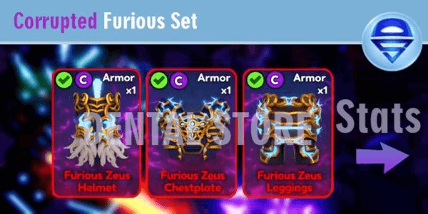 Gambar Product Sale!! Corrupted Furious Set 7.2HP - Elemental Dungeons |Dental Store|