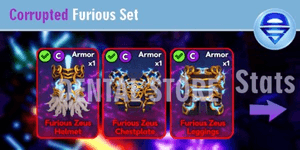 [In offerta!!] Corrupted Furious Set 7.2HP - Elemental Dungeons |Dental Store|