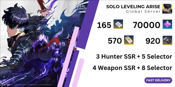 Gambar Product Akun Gacha Solo Leveling Arise First Edition