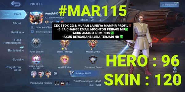 Gambar Product (CHEAPEST) STARWARS ALUCARD I LIGHTBORN TIGREAL I 7 EPIC SHOP #MAR115