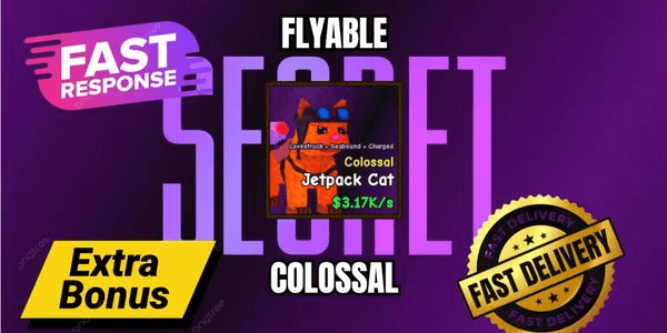 Gambar Product Colossal Jetpack Cat Flyable Level Max - Secret Pet