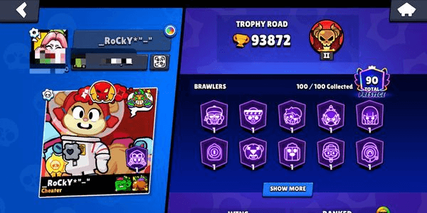 Gambar Product OLD ACCOUNT 2019|90 PRESTIGE STRONG ACCOUNT 93,8K TROPHY |100 BRAWLERS|70 POWERLEVEL|67 HYPERCHARGER |TOTAL SKIN 428