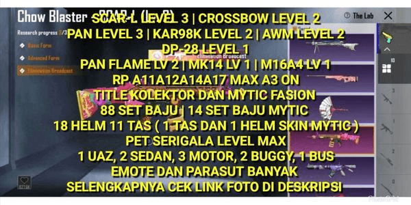 Gambar Product AKUN PUBG MURAH BANGET