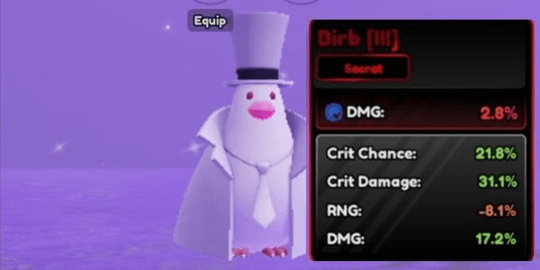 Gambar Product BIRB GOD STATS | Anime Vanguards