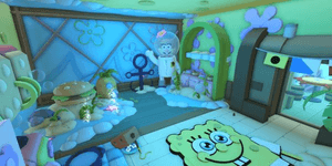 Adopt Me Tiny House tema SpongeBob