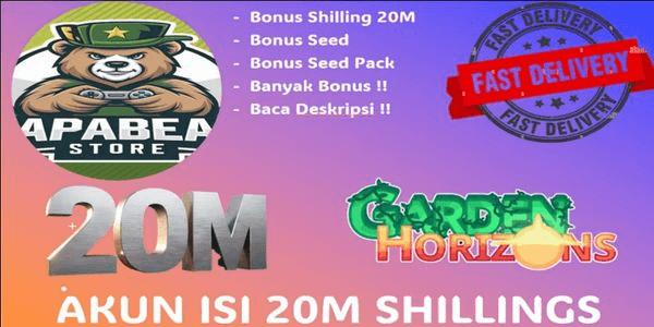 Gambar Product Akun Garden Horizons - Bonus Seed - Bonus Shilings