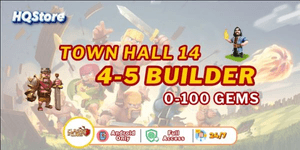 Town Hall 14 | 4-5 Builder | 0-100 Gems - Clash Of Clan