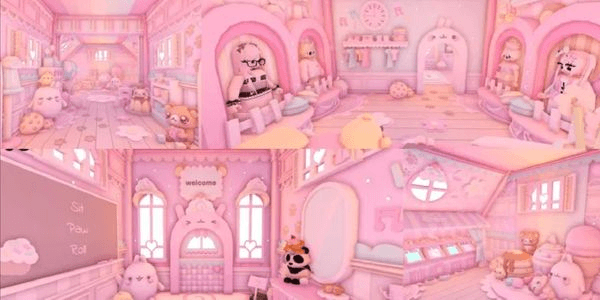 Molang Queenslander Cute Pink House