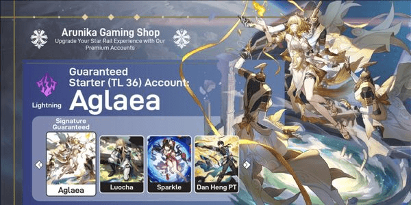 Gambar Product STARTER ACCOUNT - RATE ON (BANNER CHAR) - AGLAEA (SIGNATURE) + LUOCHA + SPARKLE + DAN HENG PT || CHECK DESCRIPTION FOR DETAILS [ASIA]