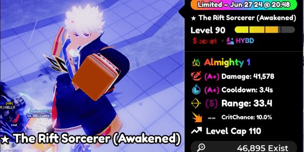 Gambar Product The Rift Sorcerer (Awakened)/Gojo Evo Trait Almighty