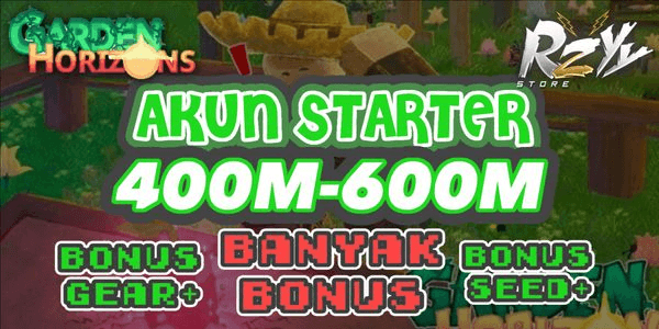 Gambar Product Akun Starter Garden Horizons - Banyak Bonus