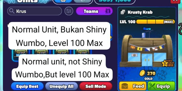 Gambar Product Krusty Krab (Shiny Wumbo)