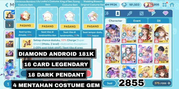 Gambar Product 2855 - ACCOUNT LGR LEGENDARY COSTUME FIRE OBUT, LEGENDARY COSTUME MALIA, LEGENDARY COSTUME, LEGENDARY COSTUME WHITE PHANTOM THIEF