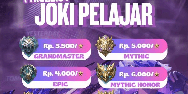 Gambar Product Mythic Immortal 100++ Per Bintang