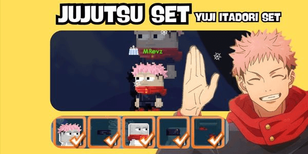 Gambar Product JUJUTSU YUJI ITADORI SET