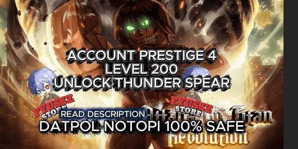 Gambar Product AOTR Account P4 Max level