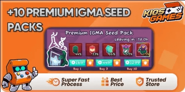 +10 Premium Igma Seed Packs