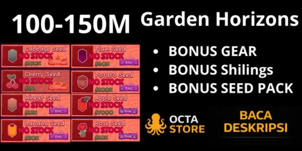 Gambar Product Akun Garden Horizons - Bonus Seed - Bonus Shilings { Money }