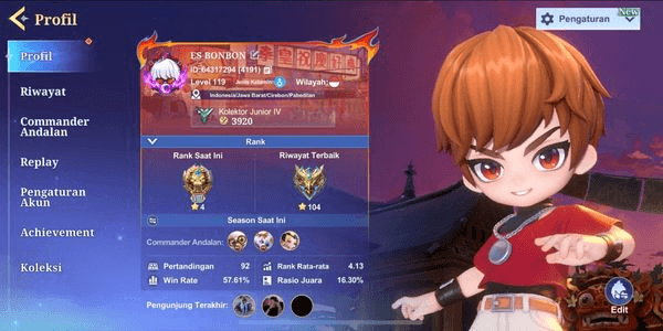 Gambar Product Akun sultan mcgg | siap main & push | commander banyak | aman,bergaransi 100% terjamin