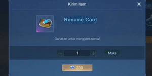 Rename Card (Name Change)