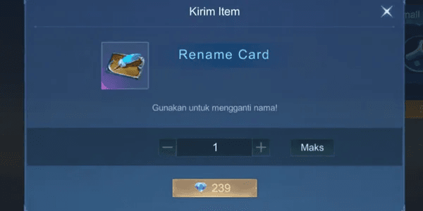 Rename Card (Name Change)