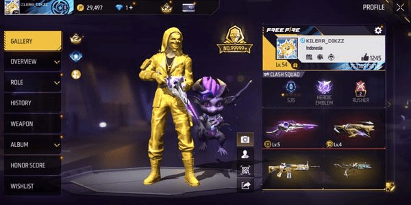 Gambar Product Akun Free Fire Murah Berkualitas & Bergaransi