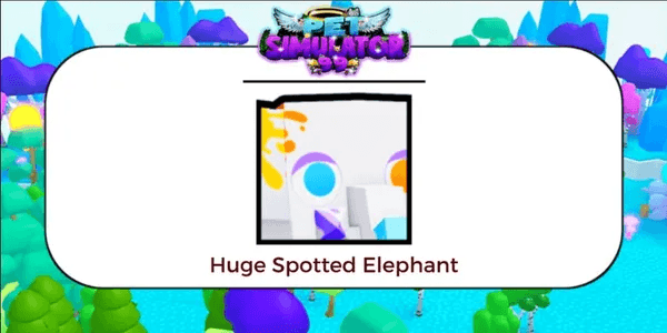 Huge Spotted Elephant
