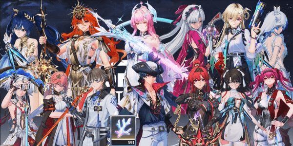 Gambar Product (SEA) 100x Gacha, 13 Limit 13 Sign. Carlotta + Aemeath + Lynae + Augusta + Iuno + Zhezhi + SK + Lupa + Brant + Camellya + Changli + Yinlin + XY - 124