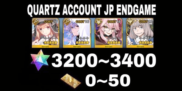 Gambar Product Akun SQ FGO JP Quad Support+Free SSR
