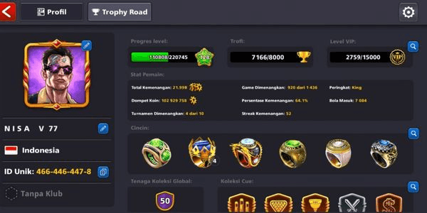 Gambar Product 3 Legendary Cue (Data sesuai gambar)