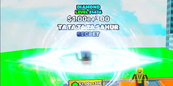>SWING OBBY for Brainrots LVL 31000 Diamond Ta Ta Ta Ta Sahur (1.00e+300) Max Money per Second Super Op! / SECRET brainrot Super Op!