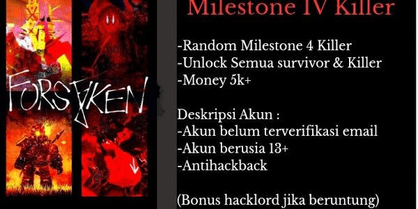 Gambar Product Akun Random Milestone 4