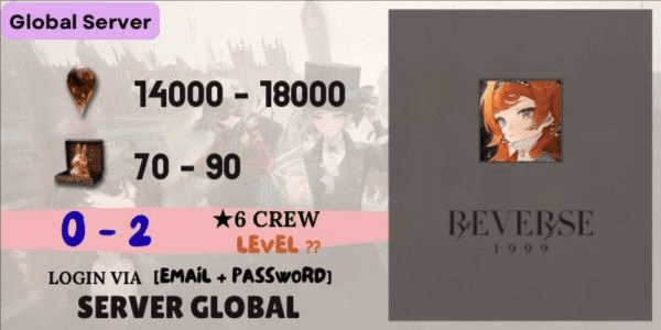 Gambar Product Akun Reroll SIAP GACHA Reverse1999 - 6