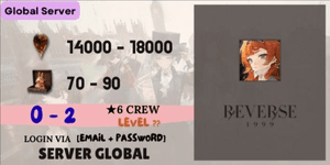 Ready-to-GACHA Reroll Account Reverse1999 - 6