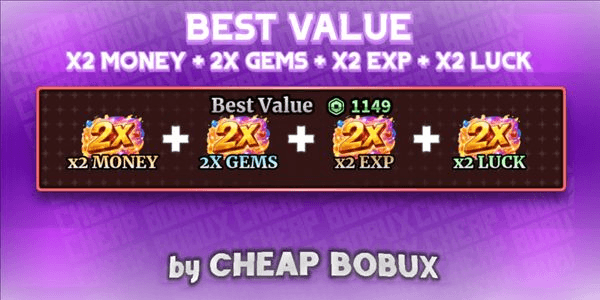 Gambar Product x2 MONEY + 2x GEMS + x2 EXP + x2 LUCK