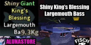 سمكة Shiny King Blessing Largemouth Bass - Shiny King's Blessing Largemouth Bass Fisch اللامعة