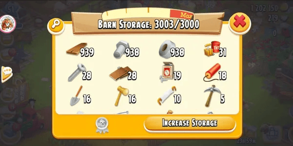 #7 LEVEL 52 ACCOUNT CONTAINS 900+ SET MATERIALS FOR BARN UPGRADE