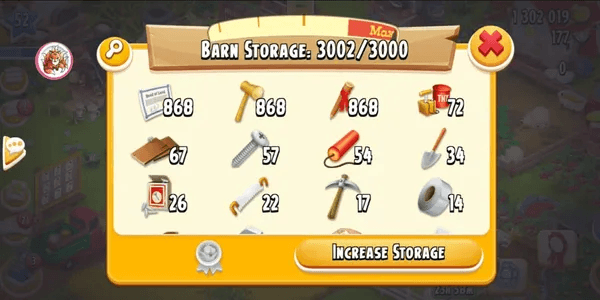 #9 LEVEL 52 ACCOUNT CONTAINS 800+ SET MATERIALS FOR LAND UPGRADE