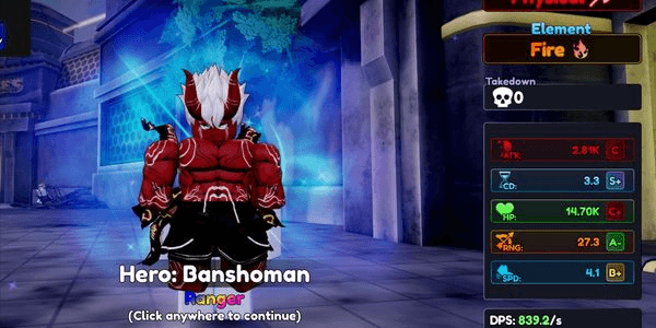 Gambar Product Get Hero: Banshoman  Shinra | Get unit | Joki