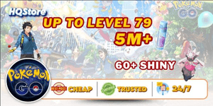 Account Up to Level 79 | 60+ Shinies | 5M+ Stardust - Pokemon Go