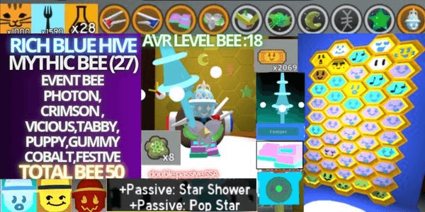 Gambar Product BEE SWARM RICH BLUE HIVE